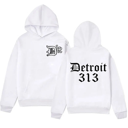 D12 Band Rapper Eminem 2025 Autumn and Winter 100% Cotton Printing Hoodie Detroit Michigan 313 Men Hip Hop Style Oversized Y2K